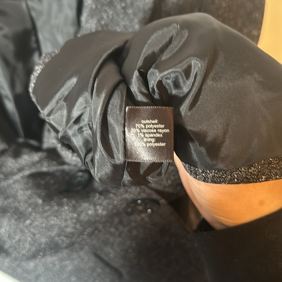 The Limited Charcoal Tweed Blazer – Size M, Ruffle Detail - Picture 5 of 5